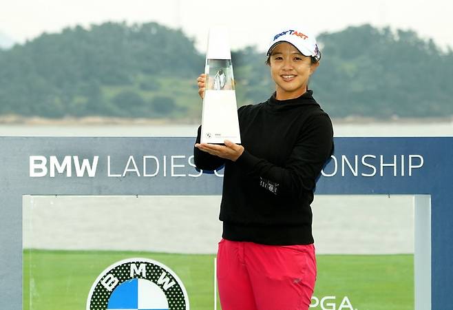 전남 해남군 파인비치 골프링크스에서 열린 LPGA투어 2025 BMW 레이디스 챔피언십에서 우승한 김세영. BMW 레이디스 챔피언십 대회 조직위원