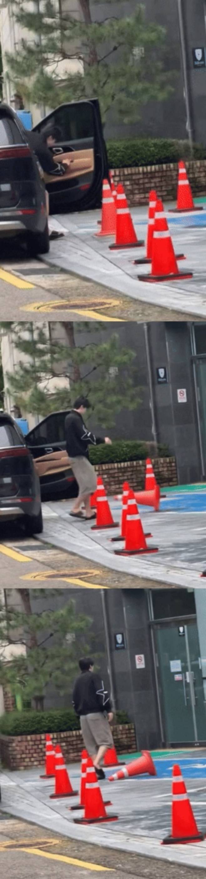 그룹 제로베이스원 박건욱이 팬 이벤트 조작 의혹에 사과한 이후 인성 논란에도 휩싸였다./사진=SNS 갈무리