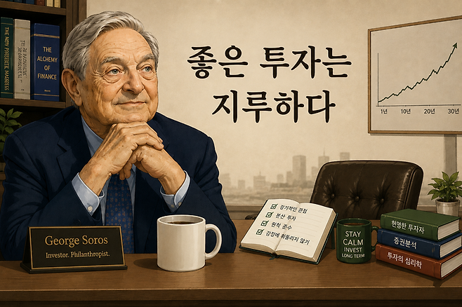 조지 소로스의 투자격언. 챗GPT 생성 이미지