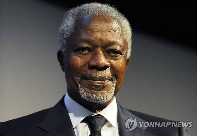 코피 아난 전 유엔사무총장 [EPA 연합뉴스 자료사진. 재판매 및 DB 금지]