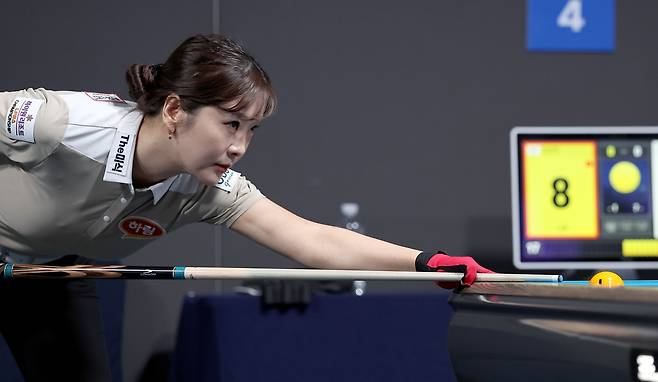LPBA 16강에 합류한 김상아 [PBA 제공. 재판매 및 DB 금지]