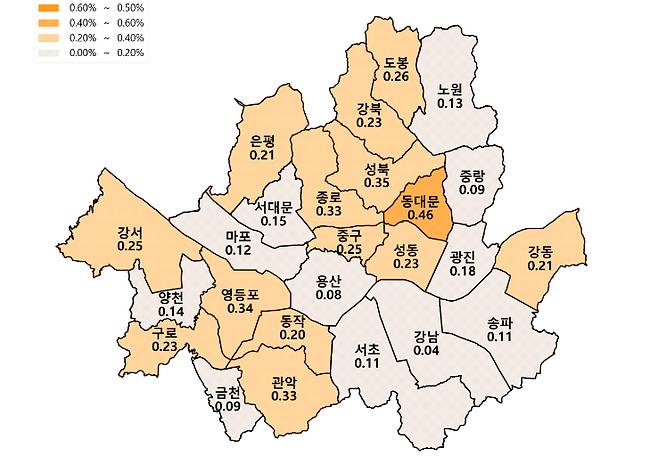 서울 아파트 매매가격 동향/사진제공=KB부동산