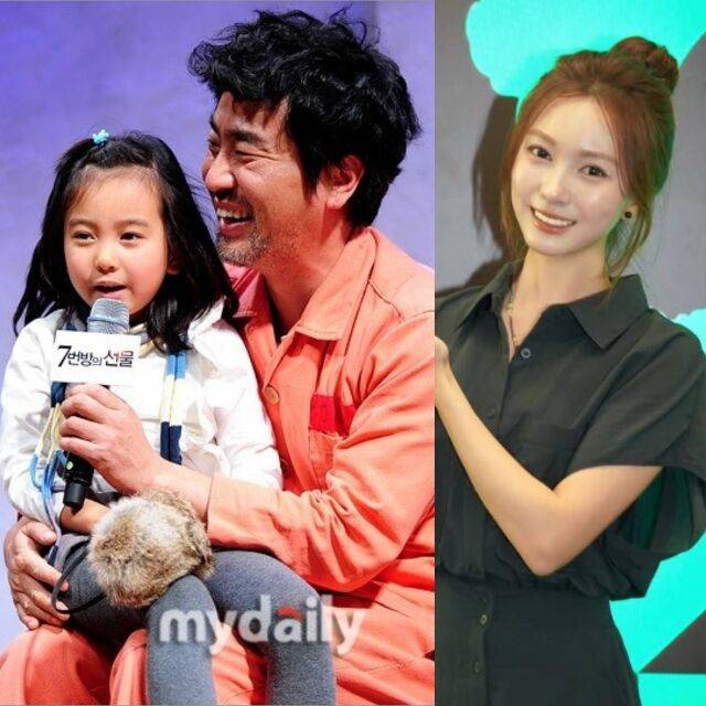 2012년 영화 '7번방의 선물' 개봉 전 홍보 당시, 2026년 성장 모습 / 마이데일리, 갈소원 인스타그램