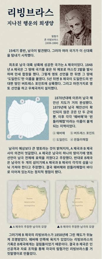 매회 말미에 그려져 있는 부록 중 하나. 해당 장면은 실제 남극탐험대의 기록을 보는 듯 하다. 네이버웹툰 제공