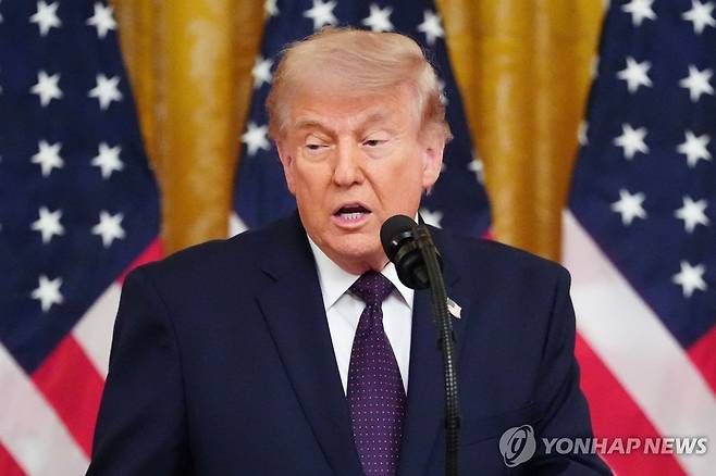 도널드 트럼프 미국 대통령 [AFP=연합뉴스. 재판매 및 DB 금지]