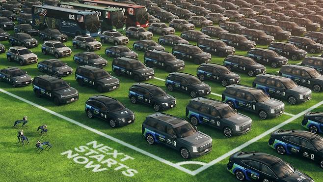 현대자동차 2026 FIFA 월드컵에 대규모 차량 및 로봇 지원