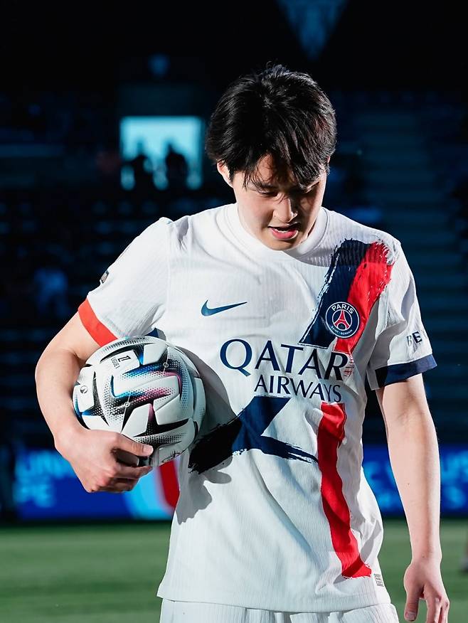 최근 아틀레티코 이적설에 이름을 올린 PSG 이강인. 사진=PSG SNS