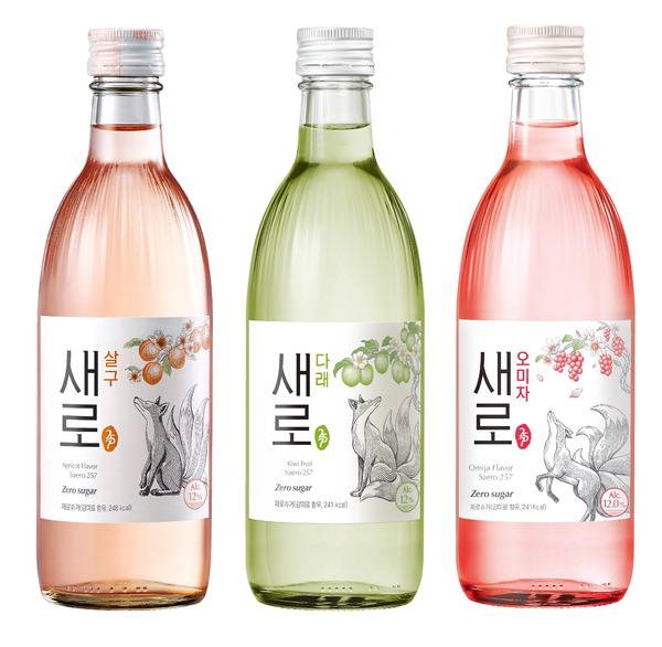 제로 슈거 소주 ‘새로’.  롯데칠성음료 제공