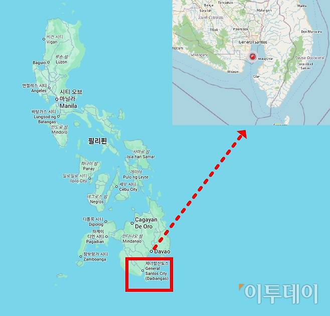 8일 오전 필리핀 남부 민다나오섬 인근 해역에서 규모 7.8 강진이 발생, 최소 35명이 숨지고 200명 이상이 다쳤다고 AP통신이 보도했다. (그래픽=이투데이)