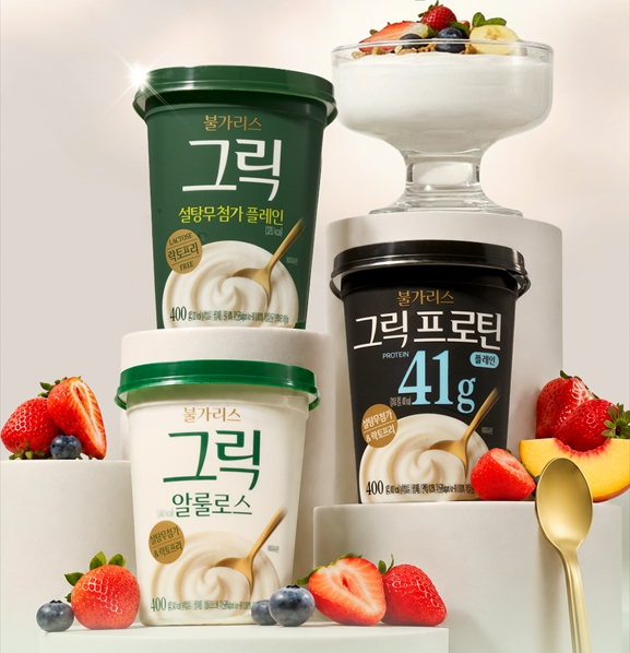 ▲남양유업이 고단백 '불가리스 그릭' 3종을 출시했다. 사진=남양유업