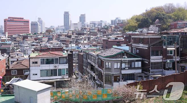 서울 마포구 공공재개발 추진 중인 아현1구역. 2026.4.13 ⓒ 뉴스1 박지혜 기자