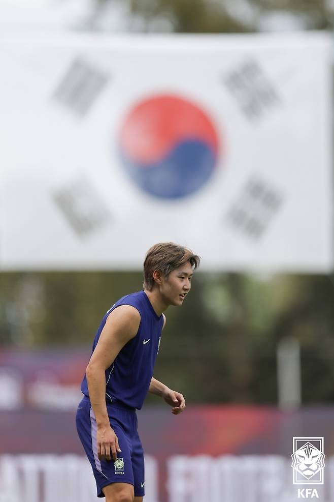 ▲ 대한민국 축구대표팀의 이강인이 멕시코 과달라하라의 치바스 바예 베르데 훈련장에서 북중미 월드컵 체코전을 대비해 훈련하고 있다. ⓒ대한축구협회