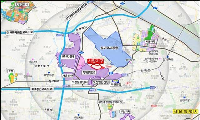 위치도 (부천 대장안취락) 사진=경기도 제공