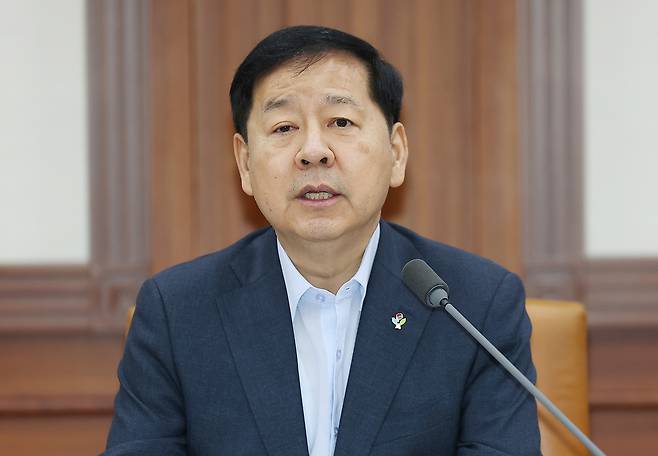 구윤철 경제부총리 겸 재정경제부 장관이 10일 서울 종로구 정부서울청사에서 열린 대외경제장관회의에서 발언하고 있다. [연합]