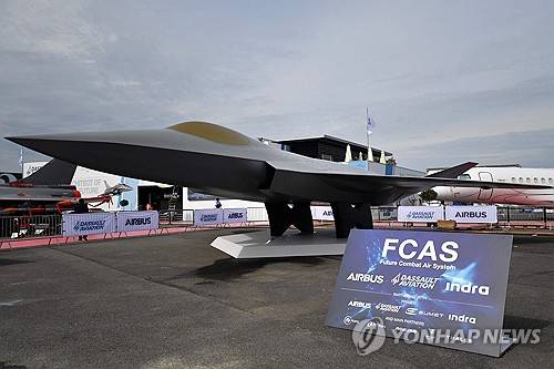 유럽 차세대 전투기 모형 [AFP=연합뉴스 자료사진]
