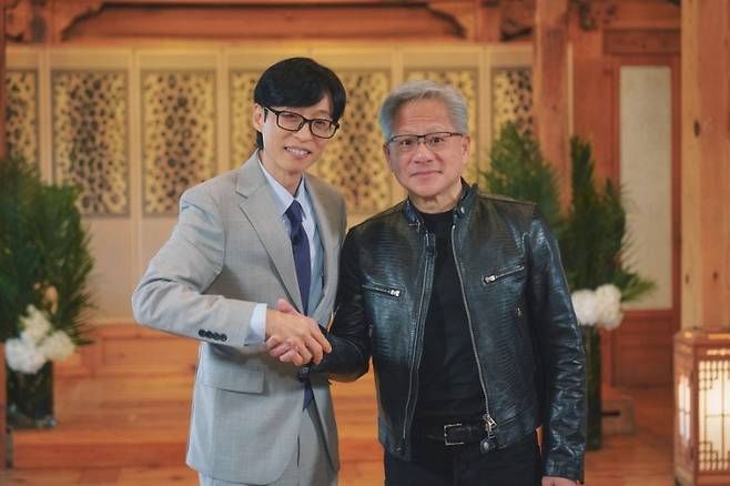 유재석 젠슨 황 / 사진=tvN 유 퀴즈 온 더 블럭
