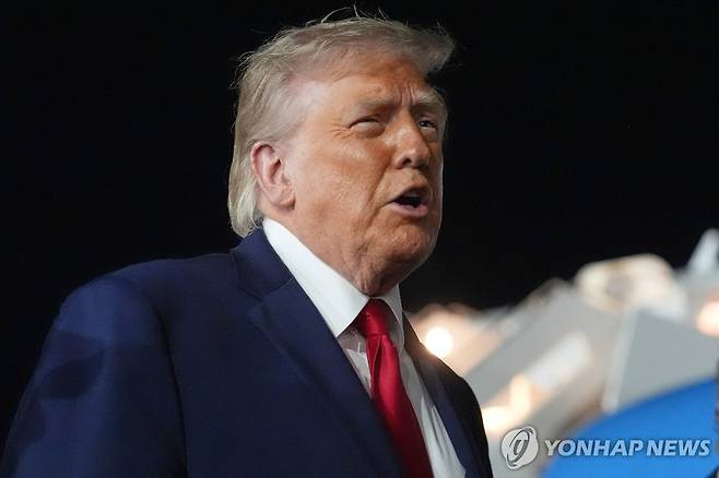 도널드 트럼프 미국 대통령 [AP=연합뉴스. 재판매 및 DB 금지]