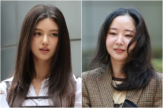 뉴진스 다니엘(왼쪽)과 민희진 전 어도어 대표. 연합뉴스