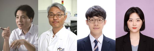 석상일(왼쪽부터) 교수, 최경진 교수, 김귀수 박사, 노영임 연구원. UNIST 제공.