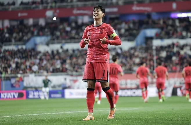 South Korea captain Son Heung-min in his No. 7 jersey (Son's Instagram)