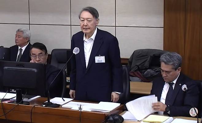 윤석열 전 대통령. (중앙지방법원 제공. 재판매 및 DB 금지) 2026.3.5 ⓒ 뉴스1