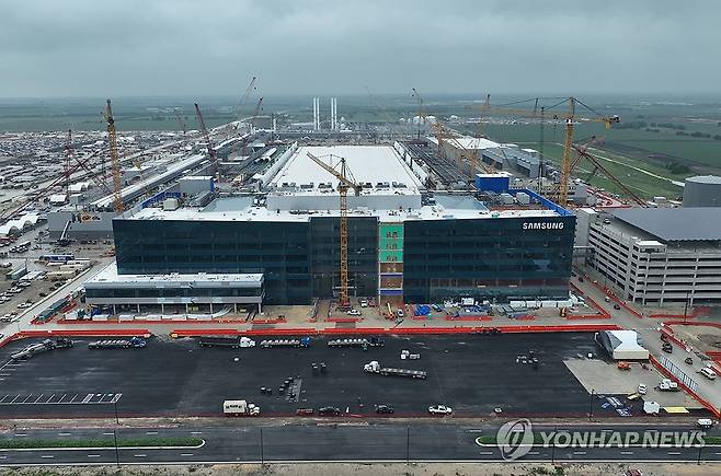 미국 텍사스주 테일러시에 건설 중인 삼성전자의 반도체 공장 [삼성전자 제공. 재판매 및 DB금지]