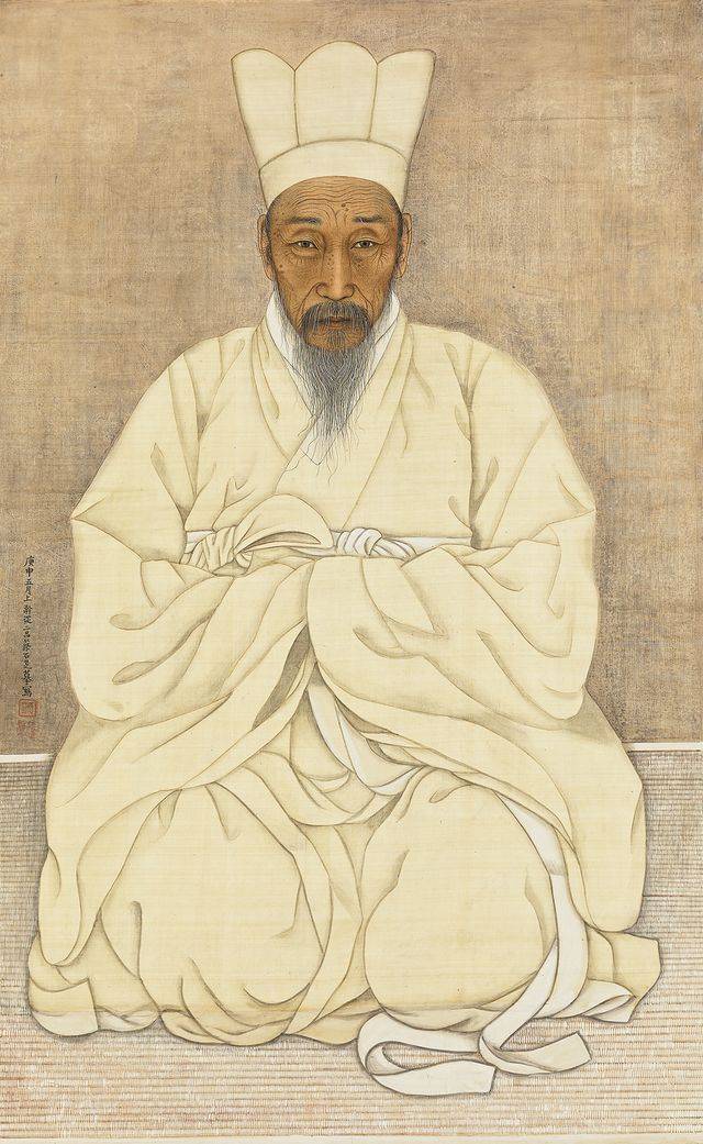 석지 채용신 '간재 전우 초상(⾉齋 ⽥愚 肖像)' 서울옥션 제공