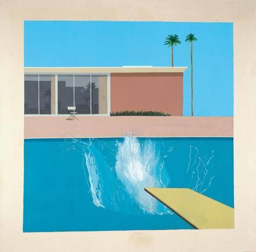 데이비드 호크니 대표작 '더 큰 첨벙' ⓒ David Hockney, Collection Tate, U.K. ⓒ Tate, London [서울시립미술관 제공]