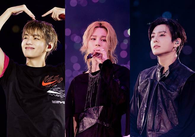 &nbsp;방탄소년단 뷔, 지민, 정국 ⓒ빅히트뮤직