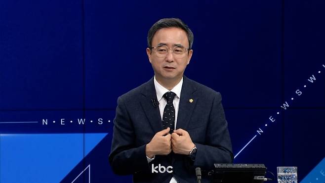 ▲ 12일 KBC '뉴스와이드'에 출연한 임문영 더불어민주당 광주 광산구을 국회의원