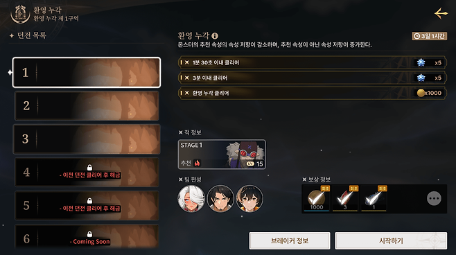 레이드보다 환영누각이 엔드 콘텐츠라는 느낌이 들었다