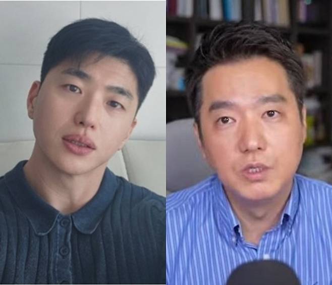소재원 작가-김세의 대표. 사진ㅣ소재원SNS, ‘가로세로연구소’ 유튜브