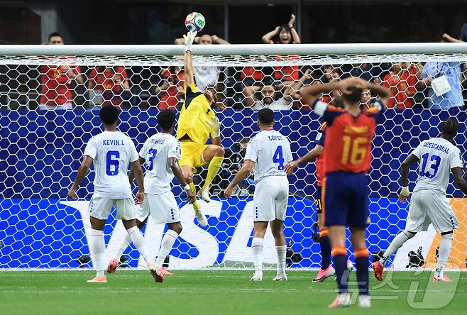 카보베르데는 16일(한국시간) 열린 2026 FIFA 북중미 월드컵 H조 조별리그 1차전에서 스페인과 0-0으로 비겼다. ⓒ 로이터=뉴스1