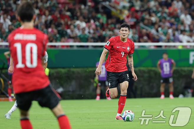 대한민국 축구국가대표팀 김민재. ⓒ 뉴스1 임세영 기자