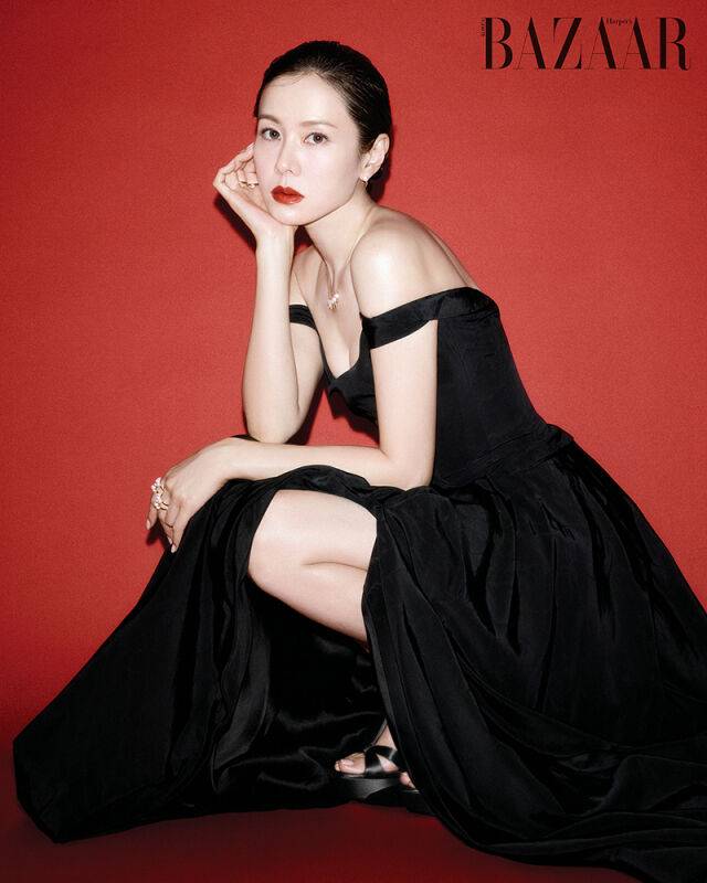 Actress Son Ye-jin has unveiled a pictorial with Harpers Bazaar Korea, showcasing her timeless beauty. The concept of this pictorial evokes the elegant dress she wore at the Baeksang Arts Awards.In the pictorial, Son Ye-jin perfectly pulled off a variety of styles, ranging from innocent makeup to bold red lips. Her visuals, which seem to defy the passage of time, drew admiration from those present.Meanwhile, Son Ye-jin married actor Hyun Bin in March 2022 and announced the birth of their son in November of the same year.