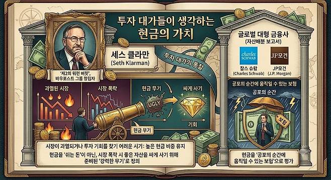 좋은 투자자는 현금을 어떻게 생각하는가. 제미나이 생성 이미지