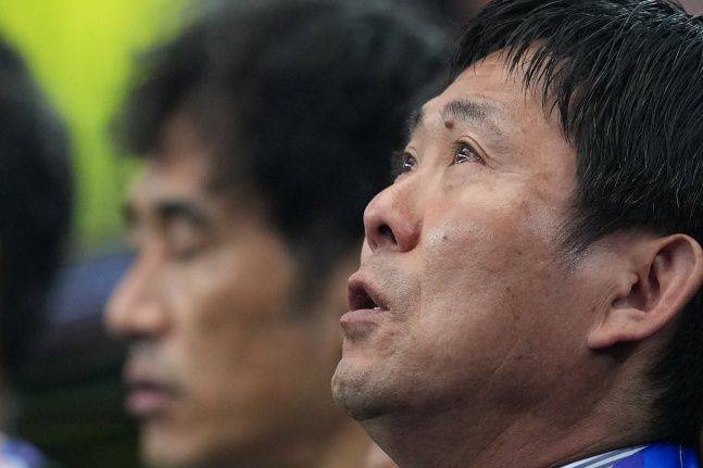 일본 모리야스 하지메 감독. ⓒ AP=뉴시스