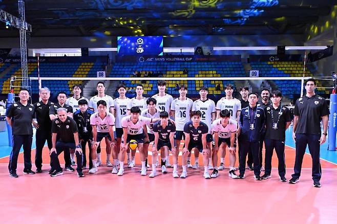 2026 AVC컵에 나선 남자배구 대표팀. 사진=AVC컵 홈페이지
