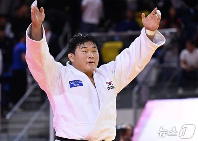 울란바타르 그랜드슬램 남자 100㎏ 이상급에서 우승한 김민종(IJF 제공)