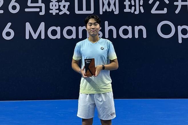 ITF M15 중국 마안산 대회에서 준우승한 노호영 / 본인 제공
