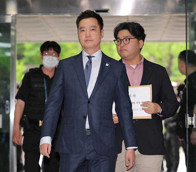 영장실질심사 출석하는 김세의 가세연 대표. 2026.05.26 / 사진=연합뉴스