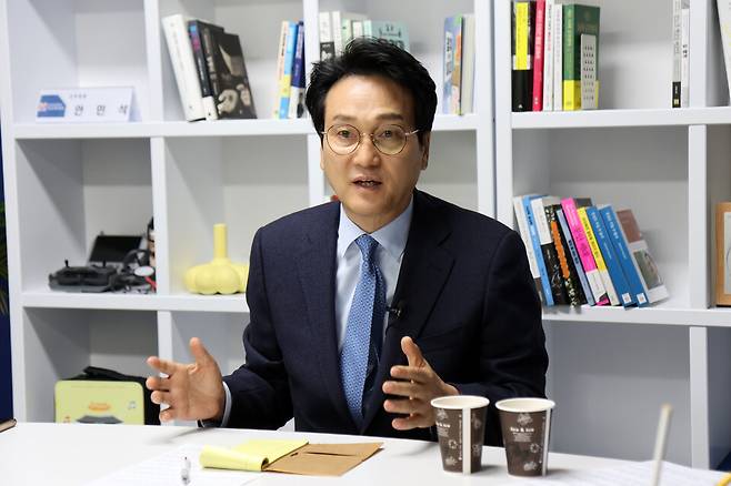안민석 경기도교육감 당선인이 발언하고 있다. ⓒ안민석 경기도교육감 당선인 인수위원회