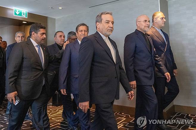스위스의 이란 협상단 [AP=연합뉴스. 재판매 및 DB 금지]