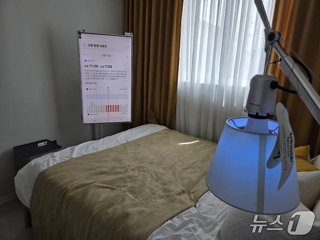 삼성 AI 모듈러 홈 침실. 2026. 6. 24/뉴스1 황진중 기자