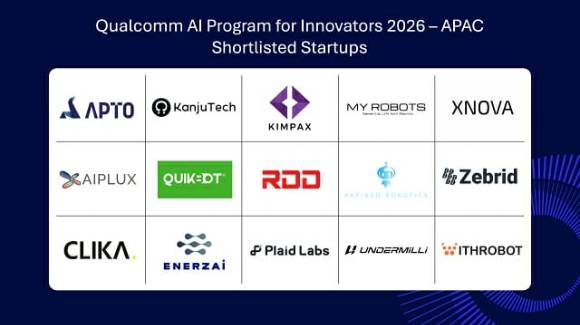 '퀄컴 AI 이노베이터 프로그램(QAIPI) 2026 - APAC' 선정 스타트업. [사진=퀄컴]