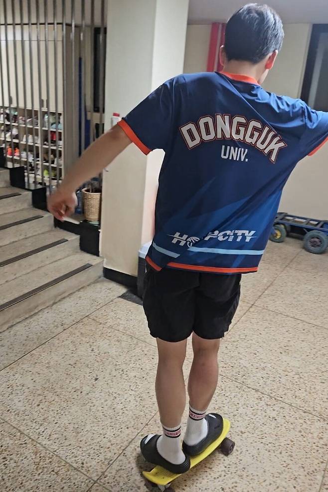 ▲대학로그 이미지에 들어가지 못한 '보드 타는 한재혁'