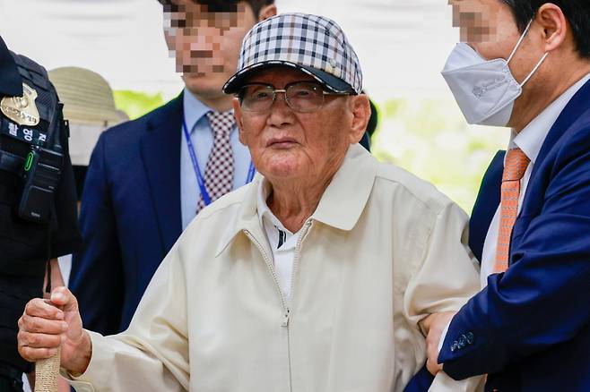 이만희 영장심사 출석 현장
