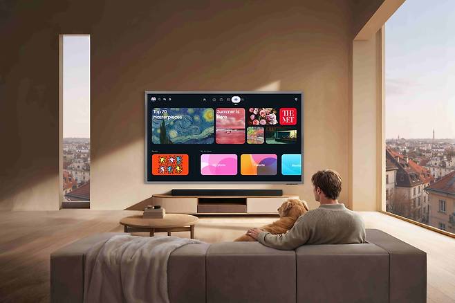 삼성전자 OLED TV 라이프스타일 이미지. 삼성전자