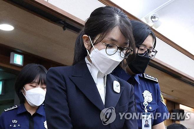 법정 출석한 김건희 여사. (사진=연합뉴스)