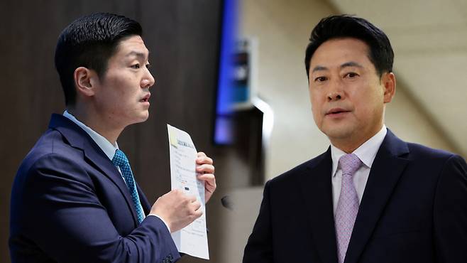 김재섭 국민의힘 의원, 장동혁 국민의힘 대표. /사진=뉴스1